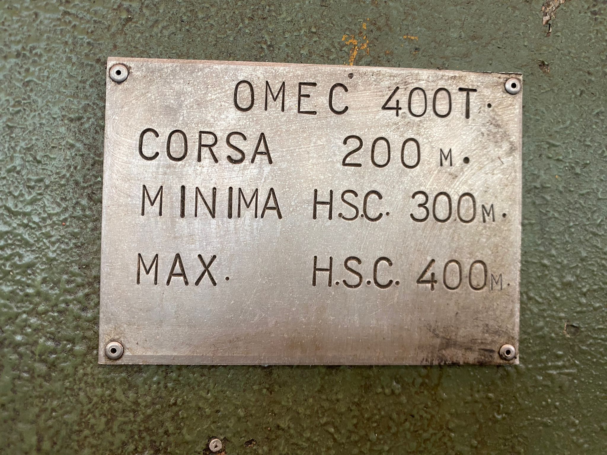 PRESSA OMEC 400T 4